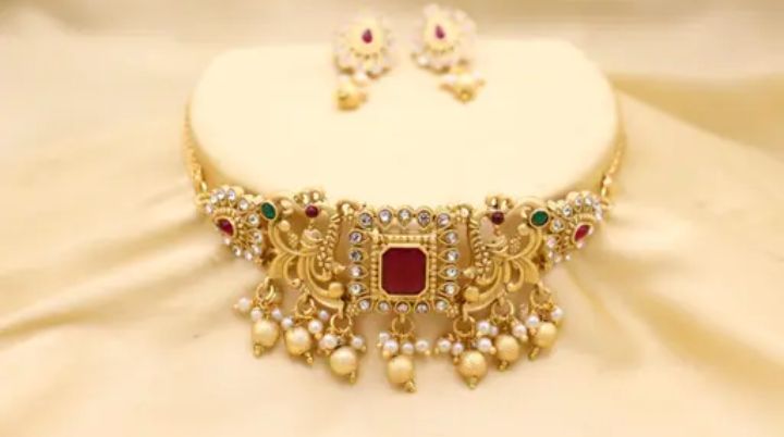 Premium Quality Trending Design Choker Jewellery Set For Women & Girls